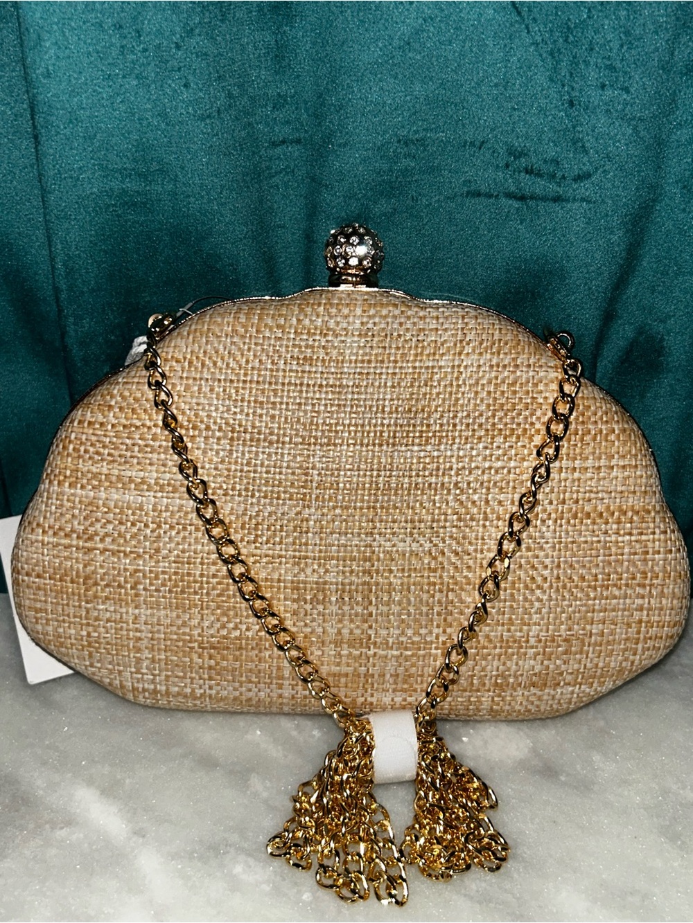 Haute Hippie Pink & Gold Shell Embroidered Clutch - Picture 4 of 4